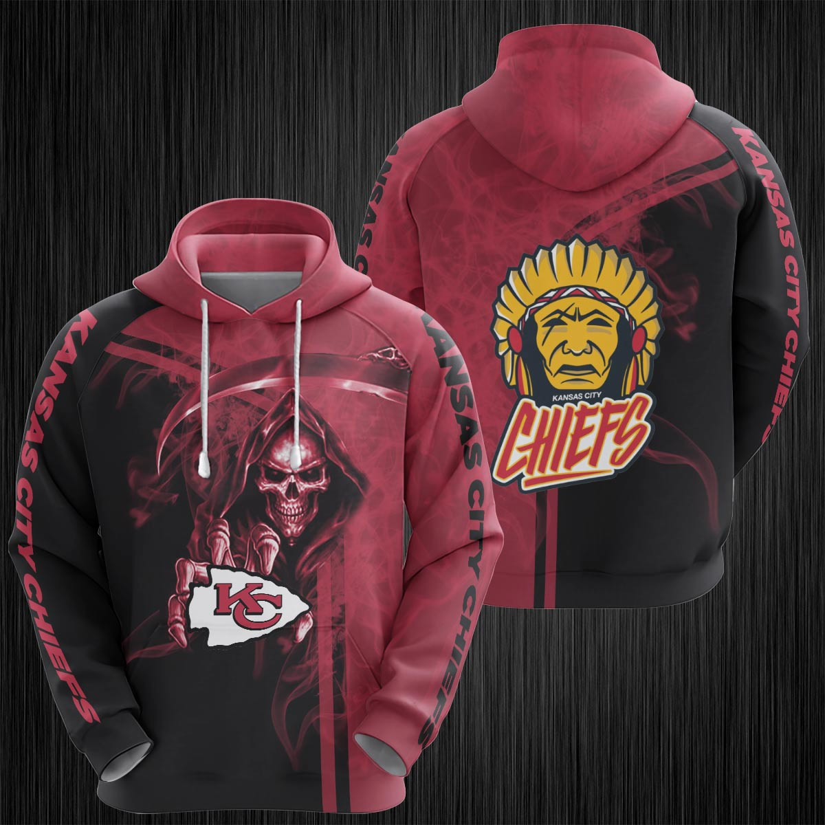 Kansas City Chiefs 3D All Over Print Hoodie & Zip Hoodie