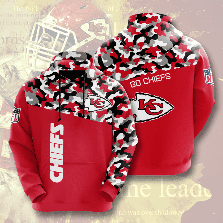 Kansas City Chiefs 3D All Over Print Hoodie & Zip Hoodie
