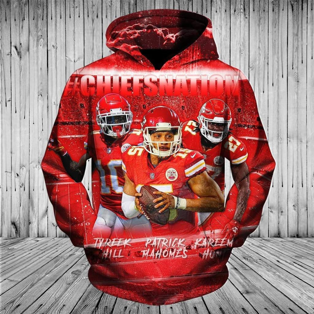 Kansas City Chiefs 3D All Over Print Hoodie & Zip Hoodie