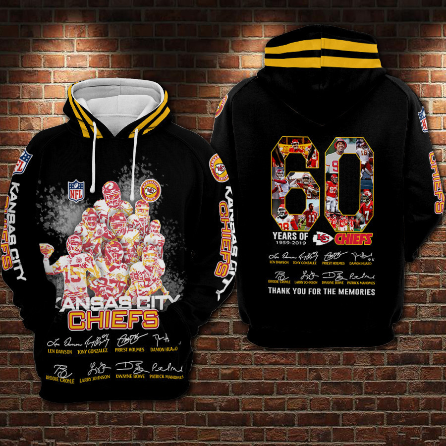 Kansas City Chiefs 3D All Over Print Hoodie & Zip Hoodie