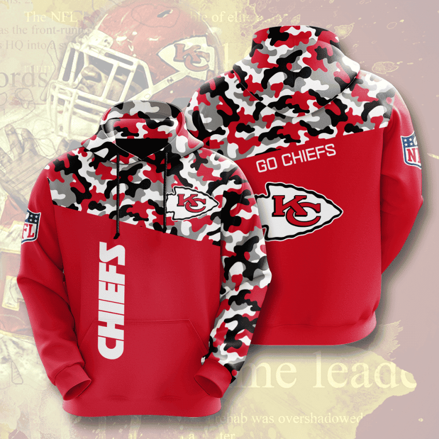 Kansas City Chiefs 3D All Over Print Hoodie & Zip Hoodie