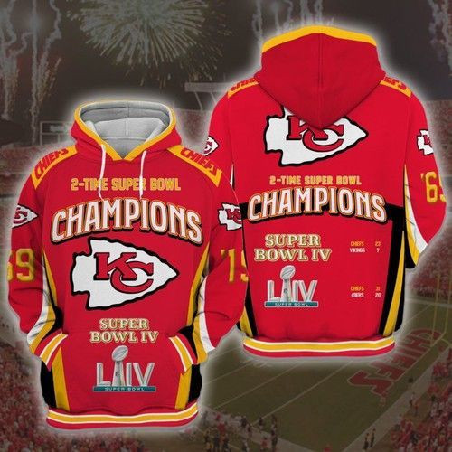 Kansas City Chiefs 3D All Over Print Hoodie & Zip Hoodie