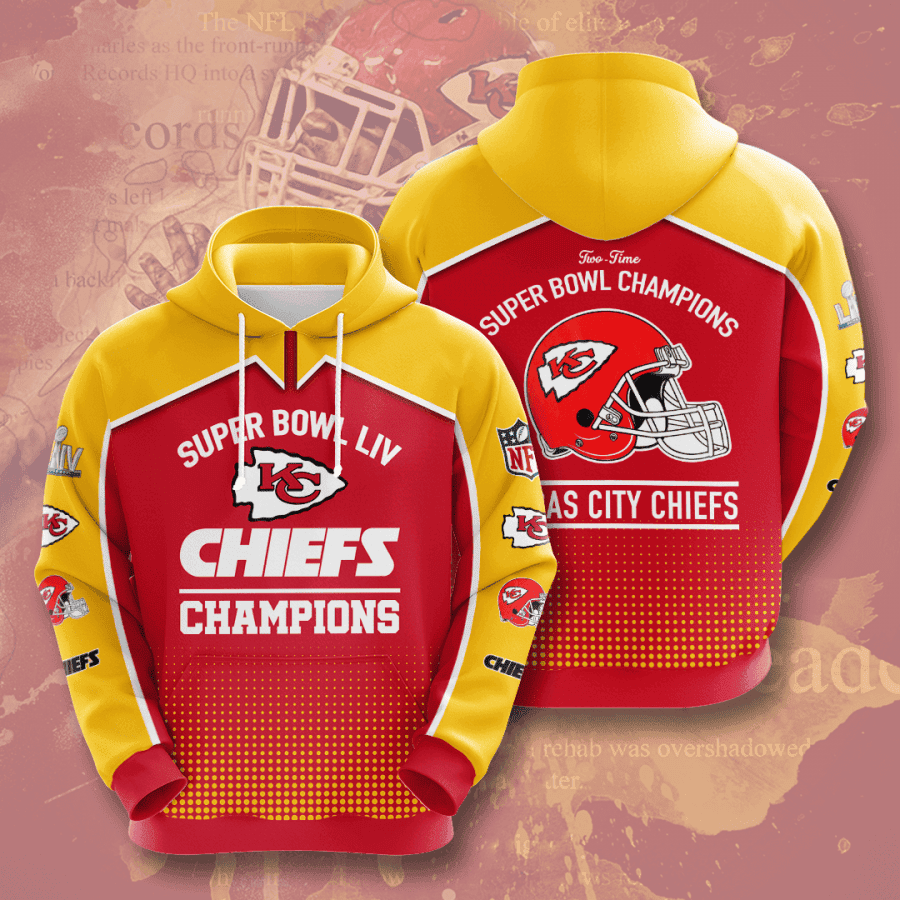 Kansas City Chiefs 3D All Over Print Hoodie & Zip Hoodie