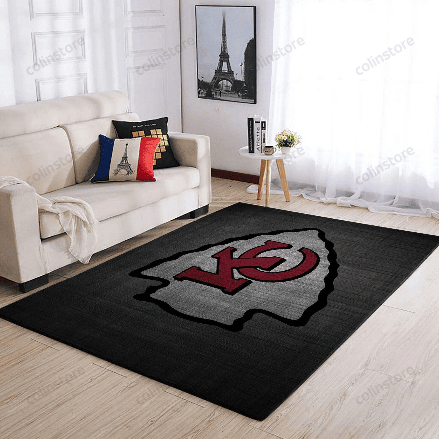 Kansas City Chiefs 3D Rectangle Area Rug – Full Print Carpet For Living Room & Bedroom Home Decor