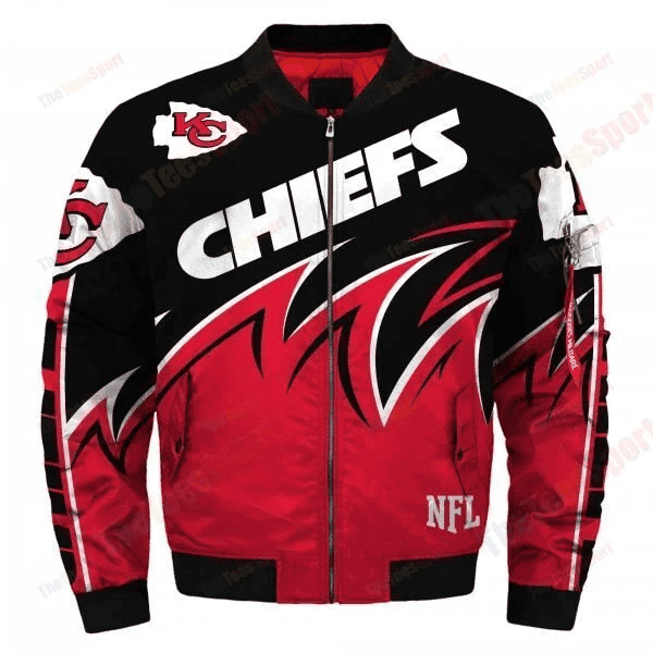 Kansas City Chiefs Bomber Jacket | NFL Team Jacket for Men & Women | Football Fan Gift