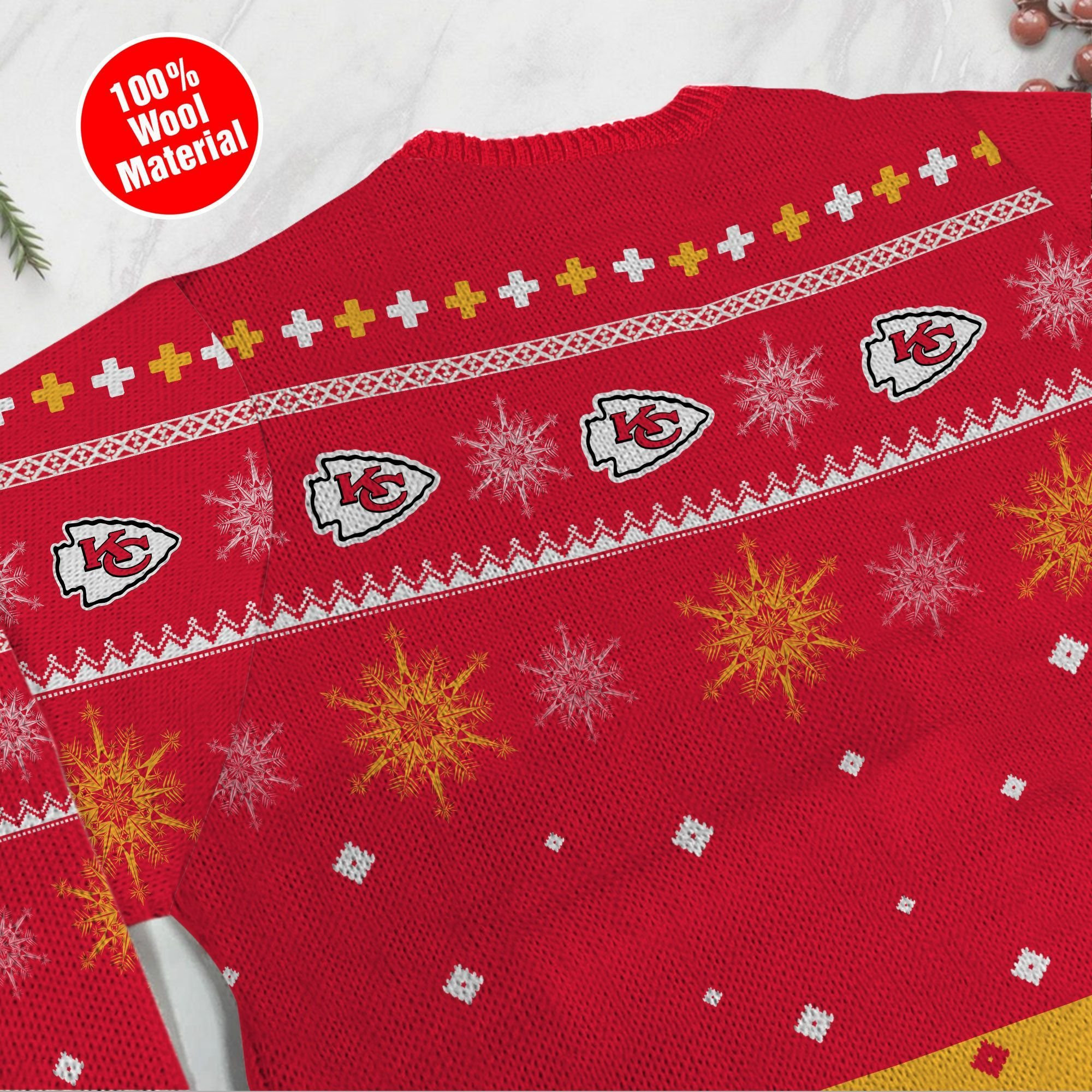 Kansas City Chiefs Funny Charlie Brown Peanuts Snoopy Ugly Christmas Sweater, Perfect Holiday Gift - Image 5