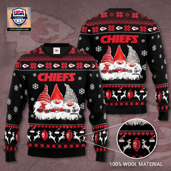 Kansas City Chiefs Gnome De Noel Christmas Ugly Sweater