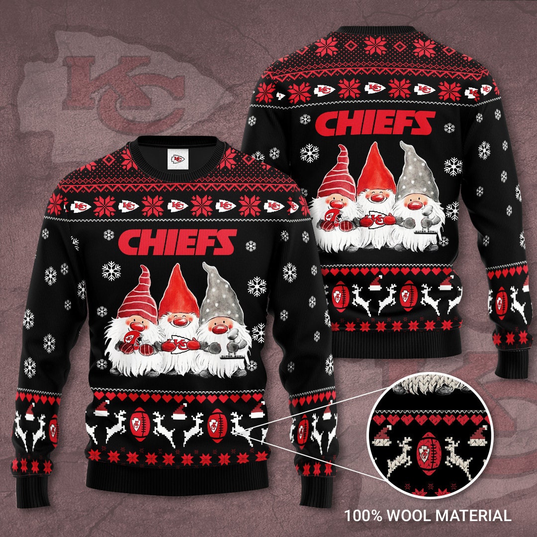 Kansas City Chiefs Gnome Noel Christmas Ugly Christmas Sweater