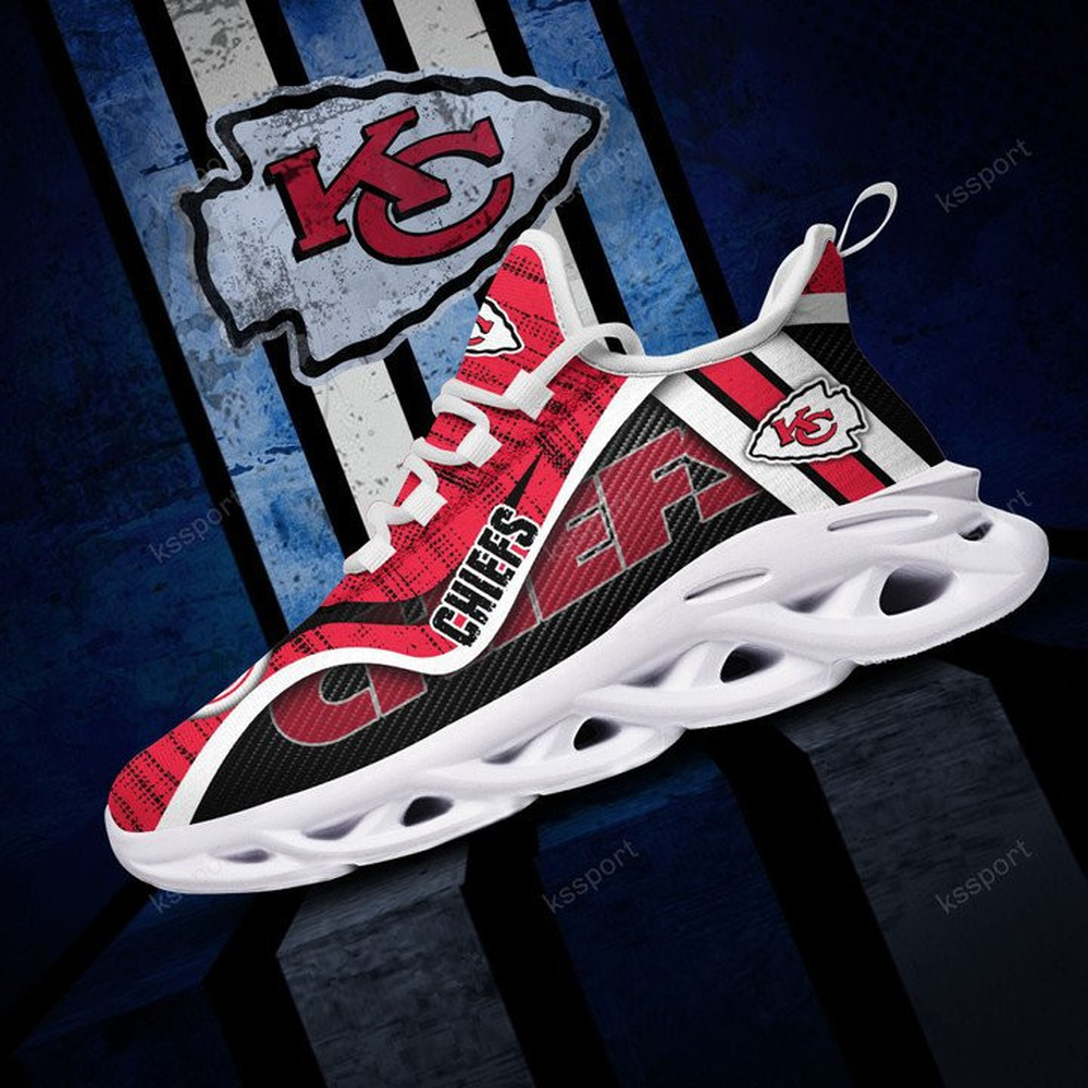 Kansas City Chiefs Max Soul Shoes Sneakers for Men And Women – NFL Football Fan Shoes, Team Sneakers