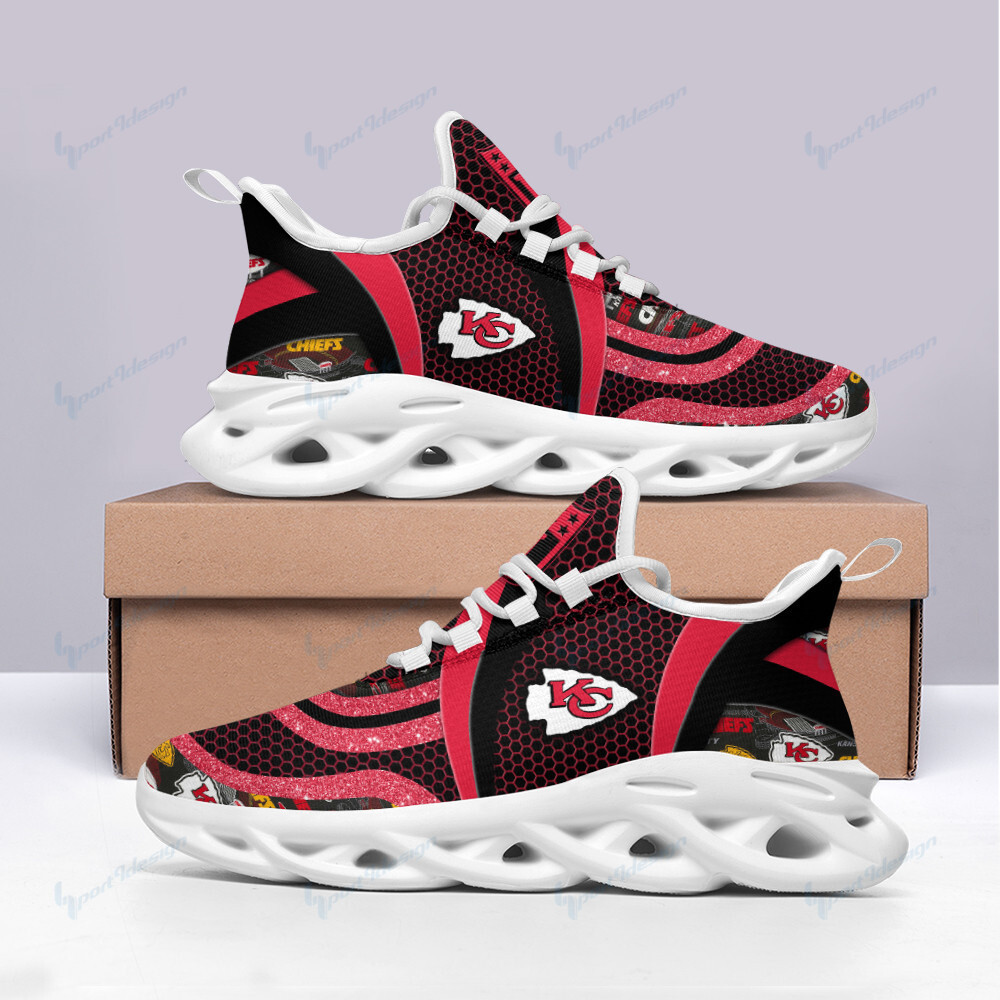 Kansas City Chiefs Max Soul Shoes Sneakers for Men And Women – NFL Football Fan Shoes, Team Sneakers