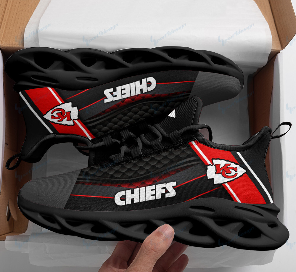 Kansas City Chiefs Max Soul Shoes Sneakers for Men And Women – NFL Football Fan Shoes, Team Sneakers