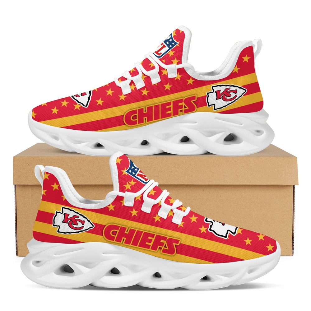 Kansas City Chiefs Max Soul Shoes Sneakers for Men And Women – NFL Football Fan Shoes, Team Sneakers