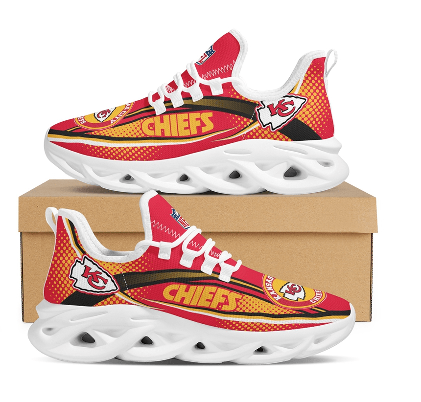 Kansas City Chiefs Max Soul Shoes Sneakers for Men And Women – NFL Football Fan Shoes, Team Sneakers