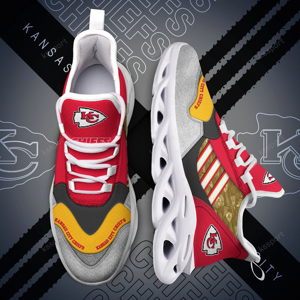 Kansas City Chiefs Max Soul Shoes Sneakers for Men And Women – NFL Football Fan Shoes, Team Sneakers
