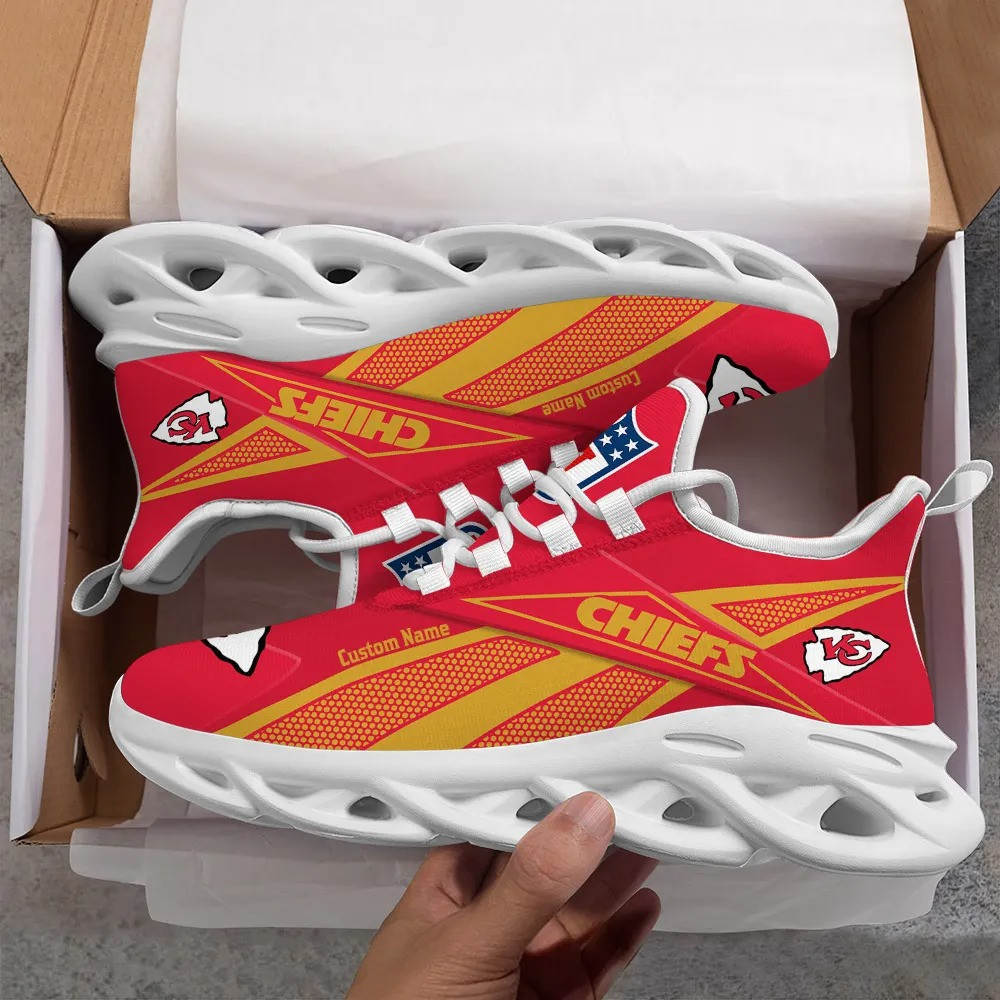 Kansas City Chiefs Max Soul Shoes Sneakers for Men And Women – NFL Football Fan Shoes, Team Sneakers