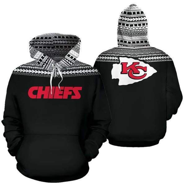 Kansas City Chiefs Ncaa Football Maori Tattoo 3D All Over Print Hoodie & Zip Hoodie