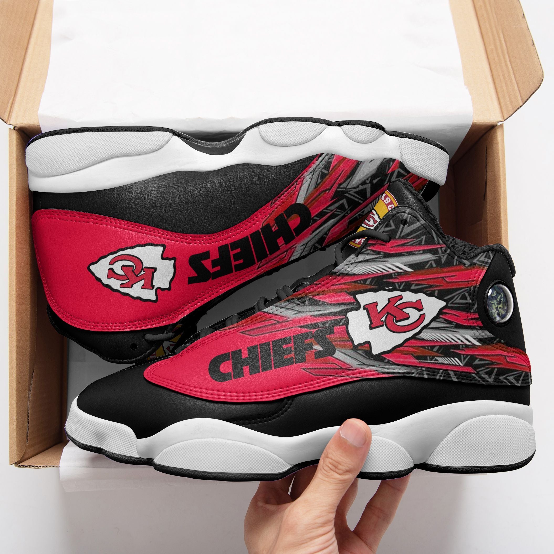 Kansas City Chiefs NFL JD13 Sneakers Shoes for Men & Women | Custom Fan Gift