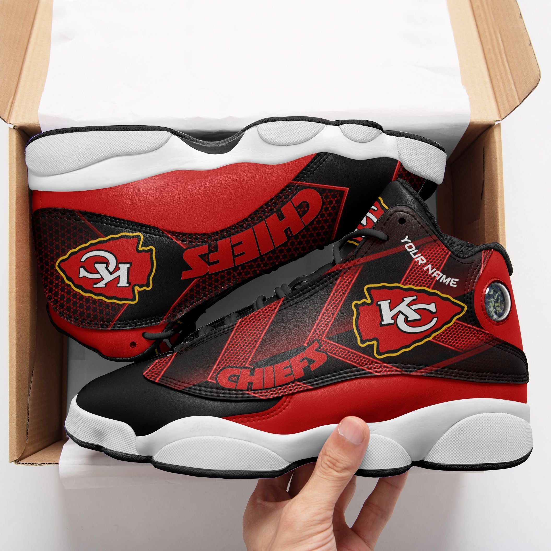 Kansas City Chiefs NFL JD13 Sneakers Shoes for Men & Women | Custom Fan Gift