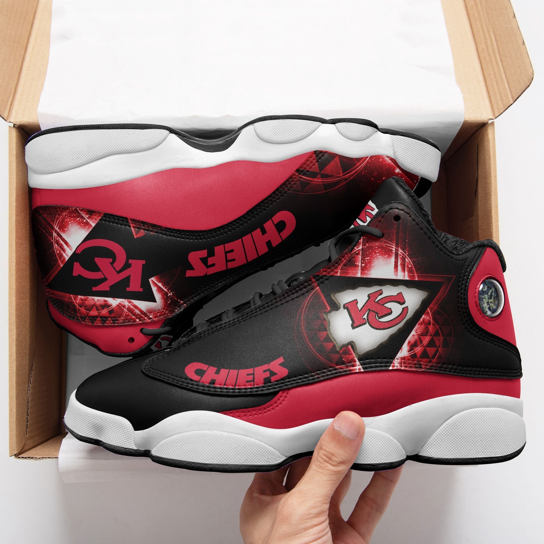 Kansas City Chiefs NFL JD13 Sneakers Shoes for Men & Women | Custom Fan Gift