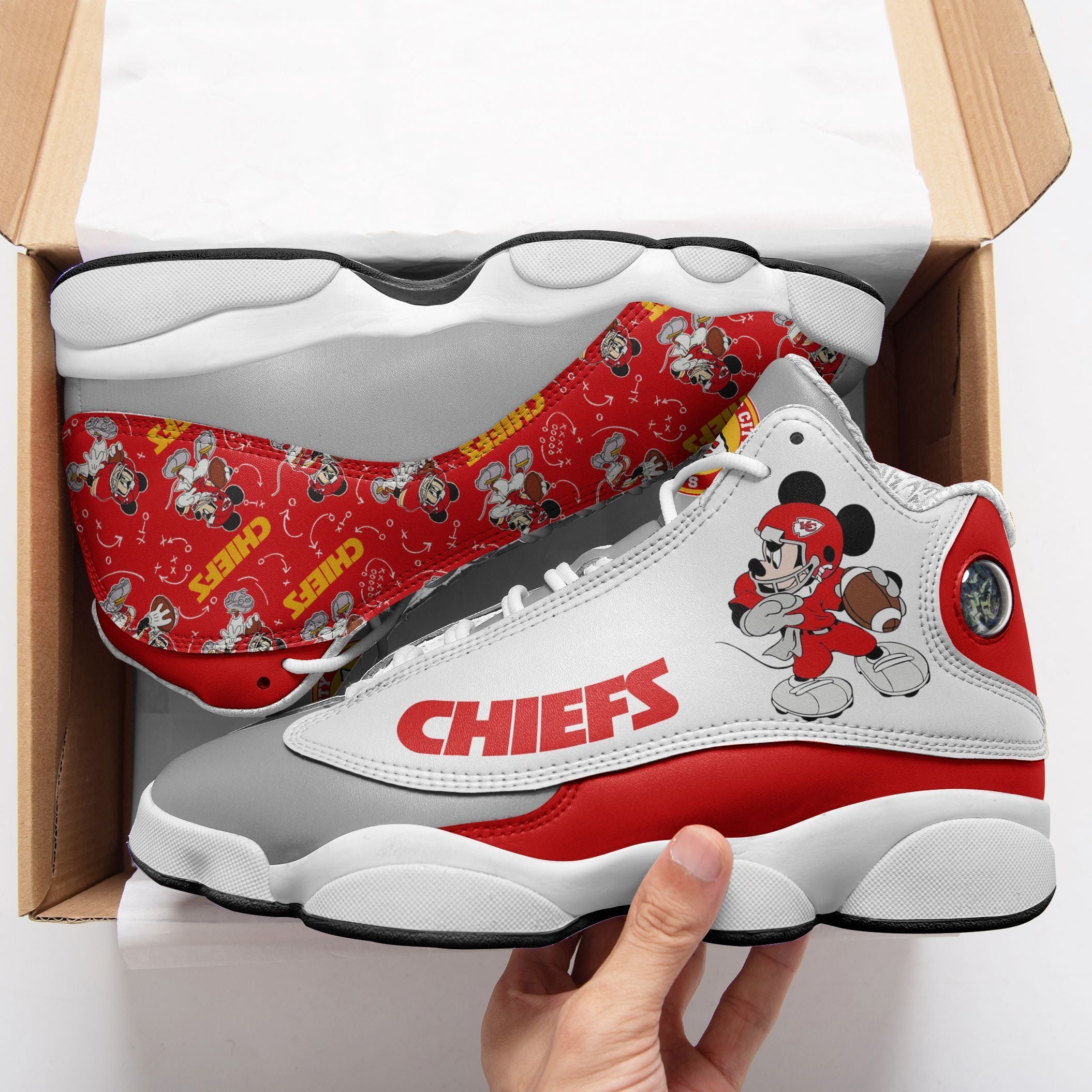 Kansas City Chiefs NFL JD13 Sneakers Shoes for Men & Women | Custom Fan Gift