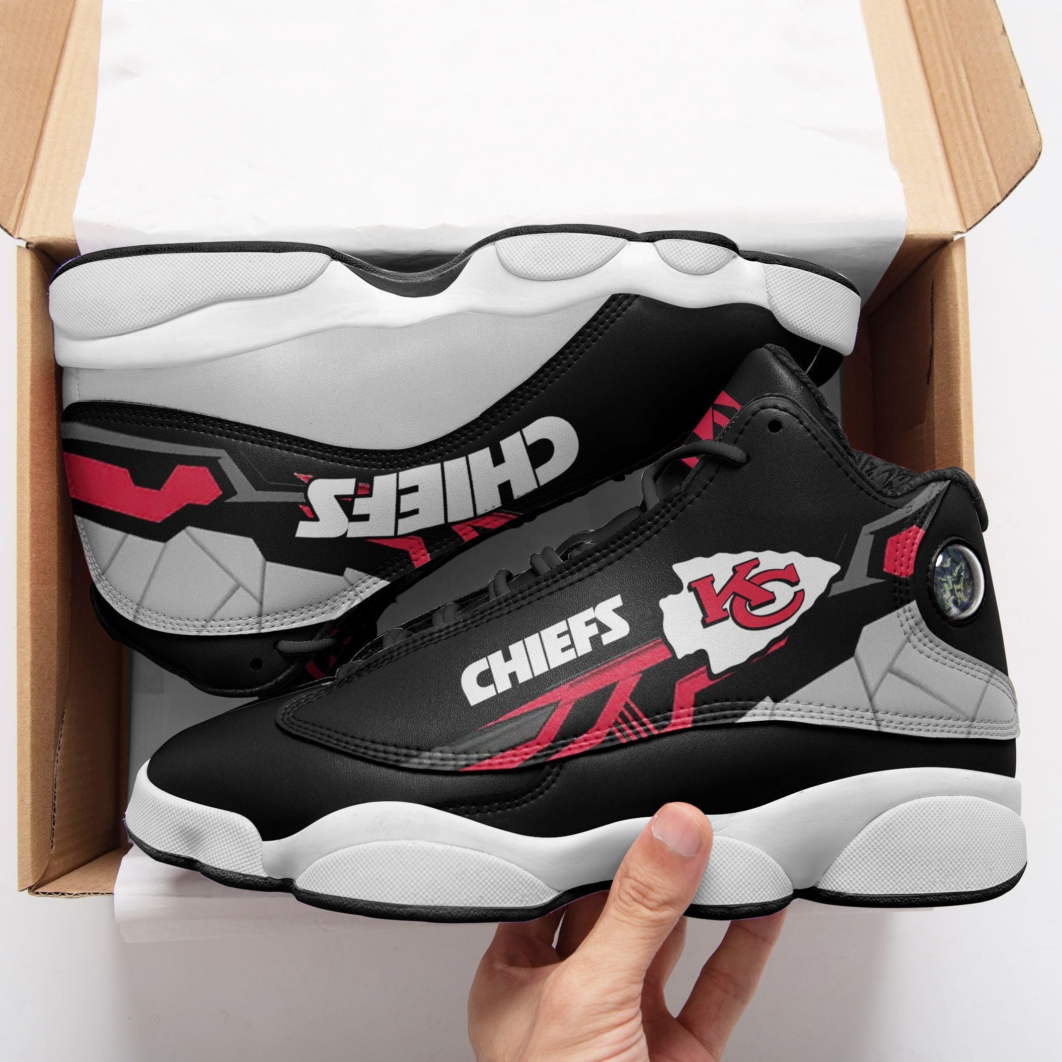 Kansas City Chiefs NFL JD13 Sneakers Shoes for Men & Women | Custom Fan Gift