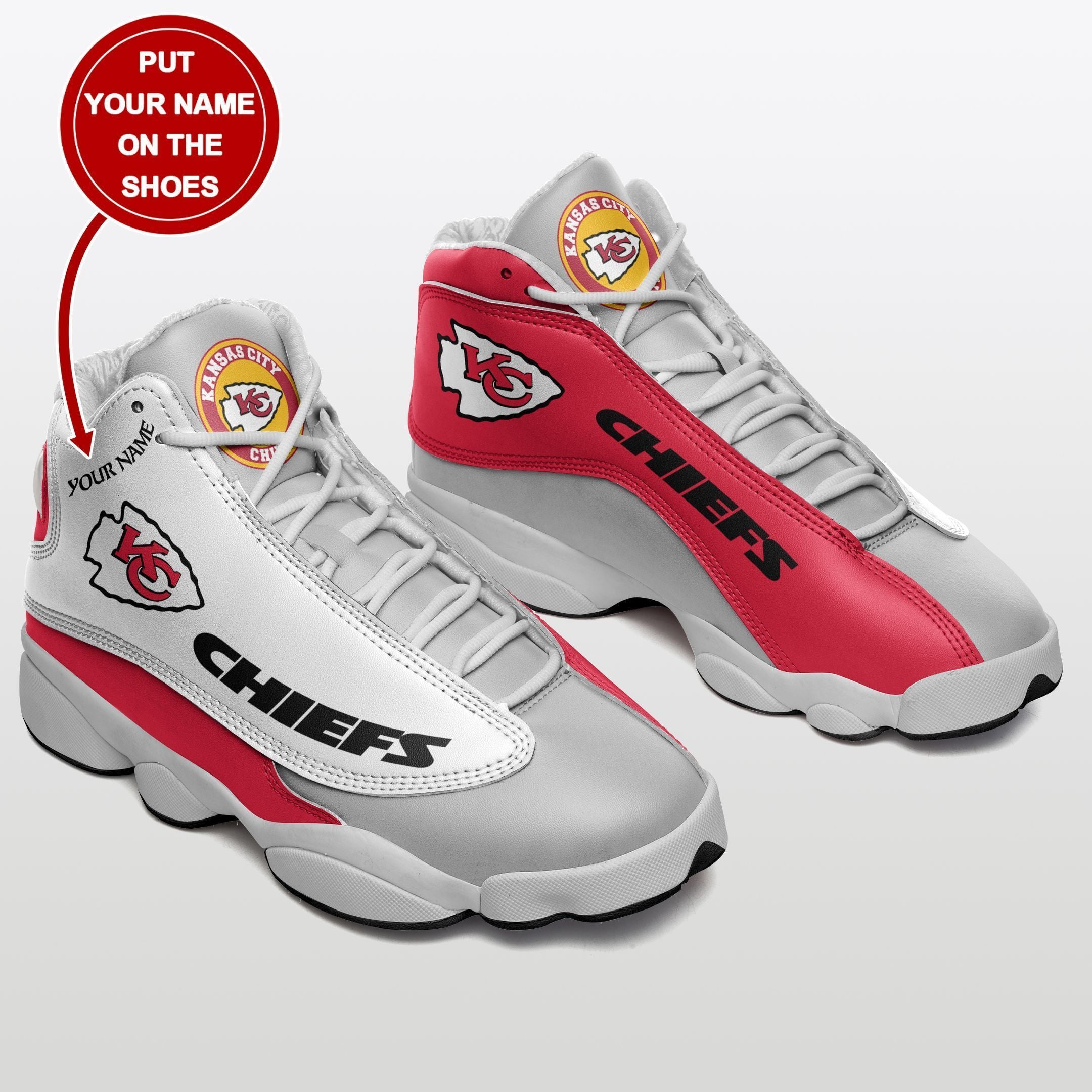 Kansas City Chiefs NFL JD13 Sneakers Shoes for Men & Women | Custom Fan Gift