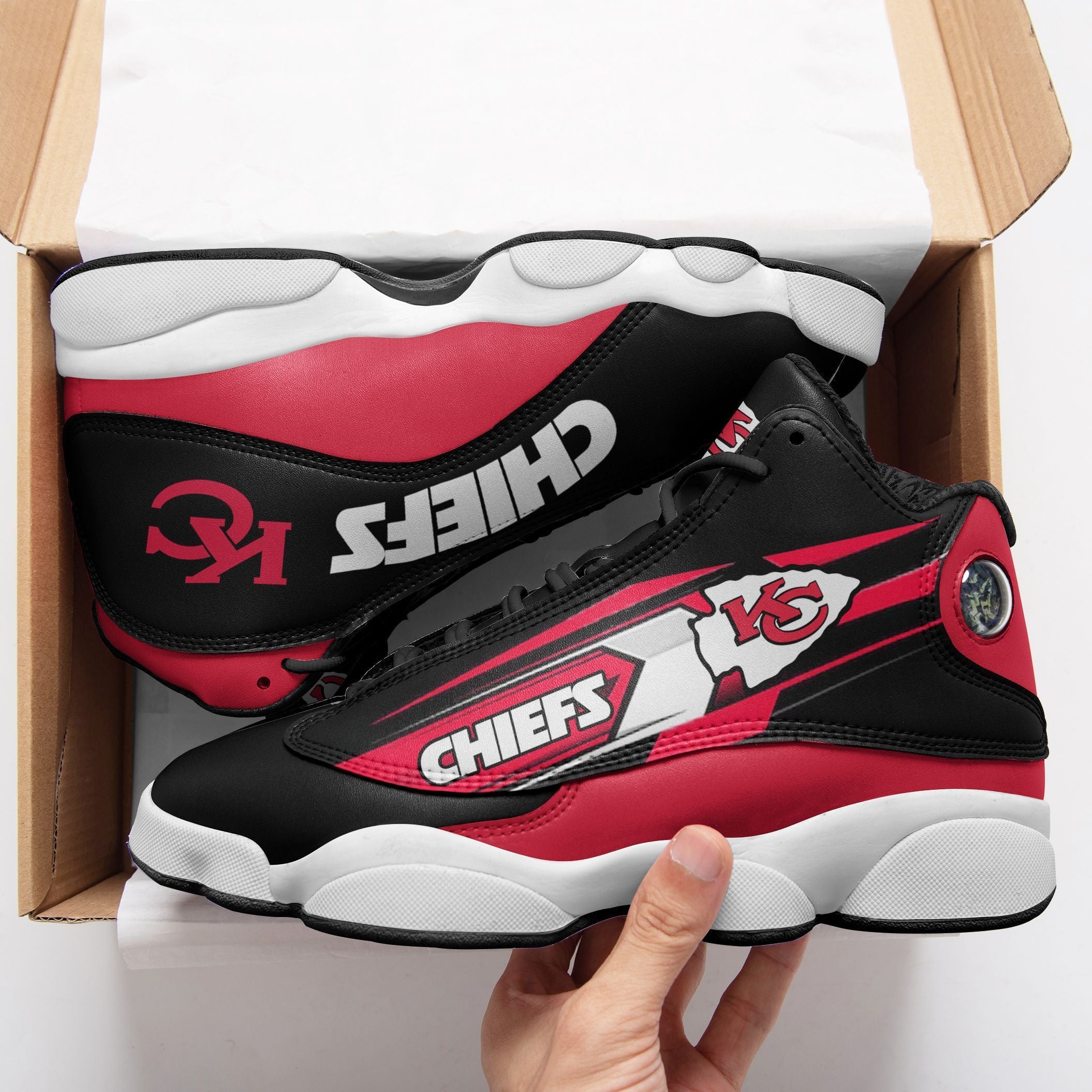 Kansas City Chiefs NFL JD13 Sneakers Shoes for Men & Women | Custom Fan Gift