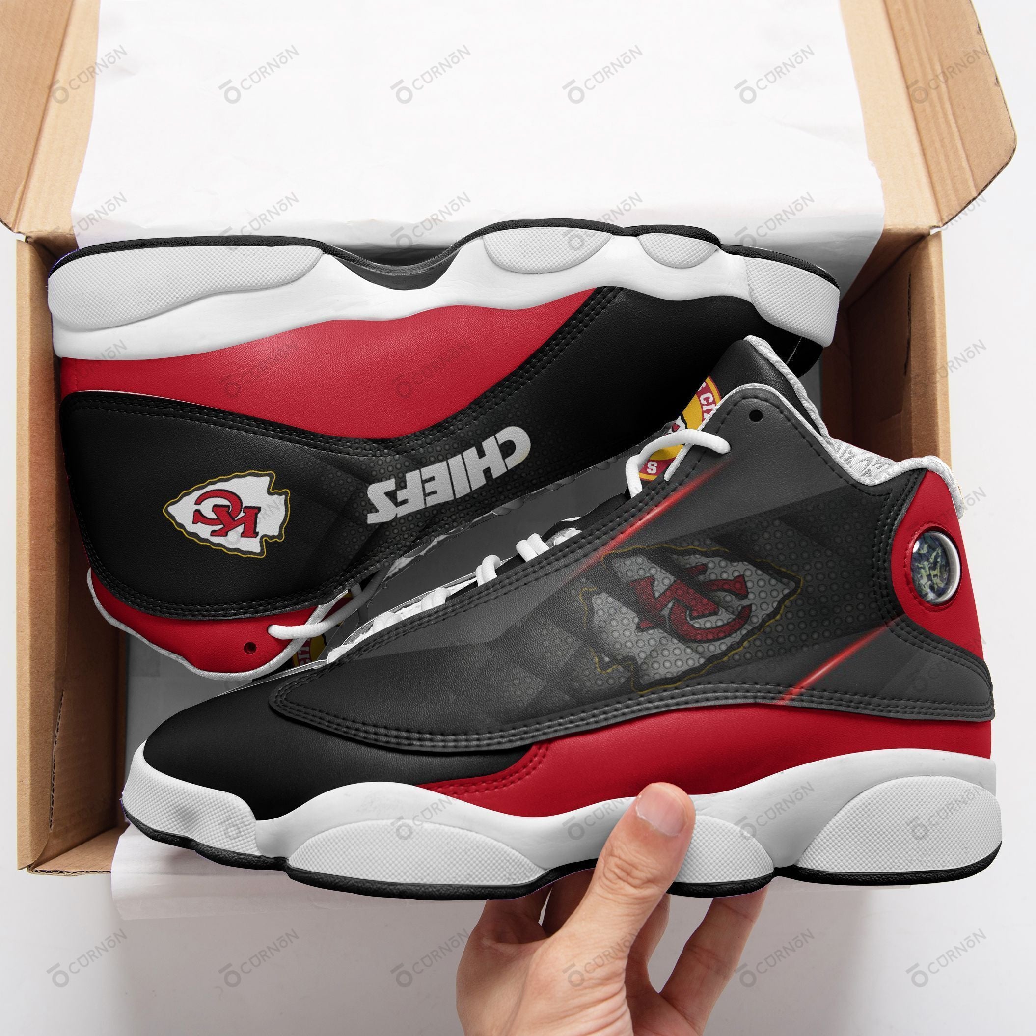 Kansas City Chiefs NFL JD13 Sneakers Shoes for Men & Women | Custom Fan Gift