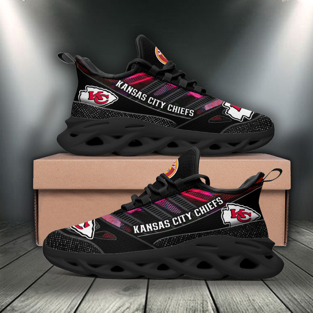 Kansas City Chiefs NFL Max Soul Shoes Sneakers for Men And Women – NFL Football Fan Shoes, Team Sneakers