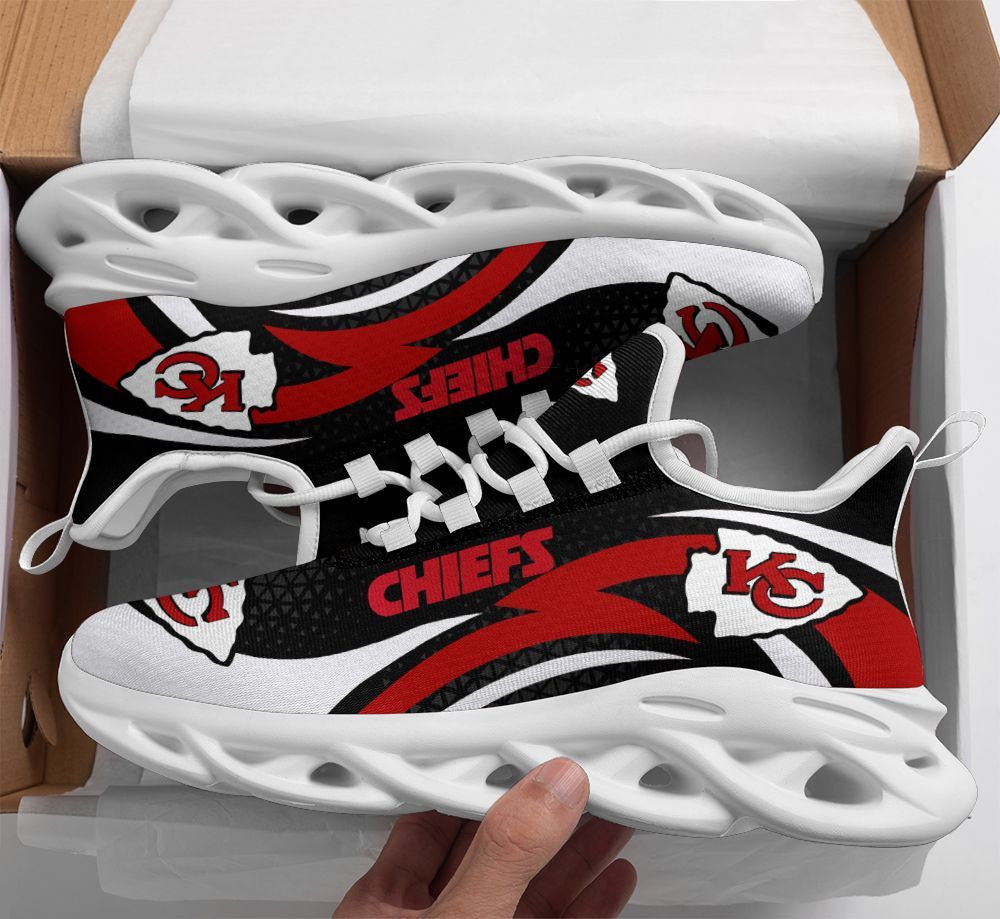 Kansas City Chiefs NFL Max Soul Shoes Sneakers for Men And Women – NFL Football Fan Shoes, Team Sneakers