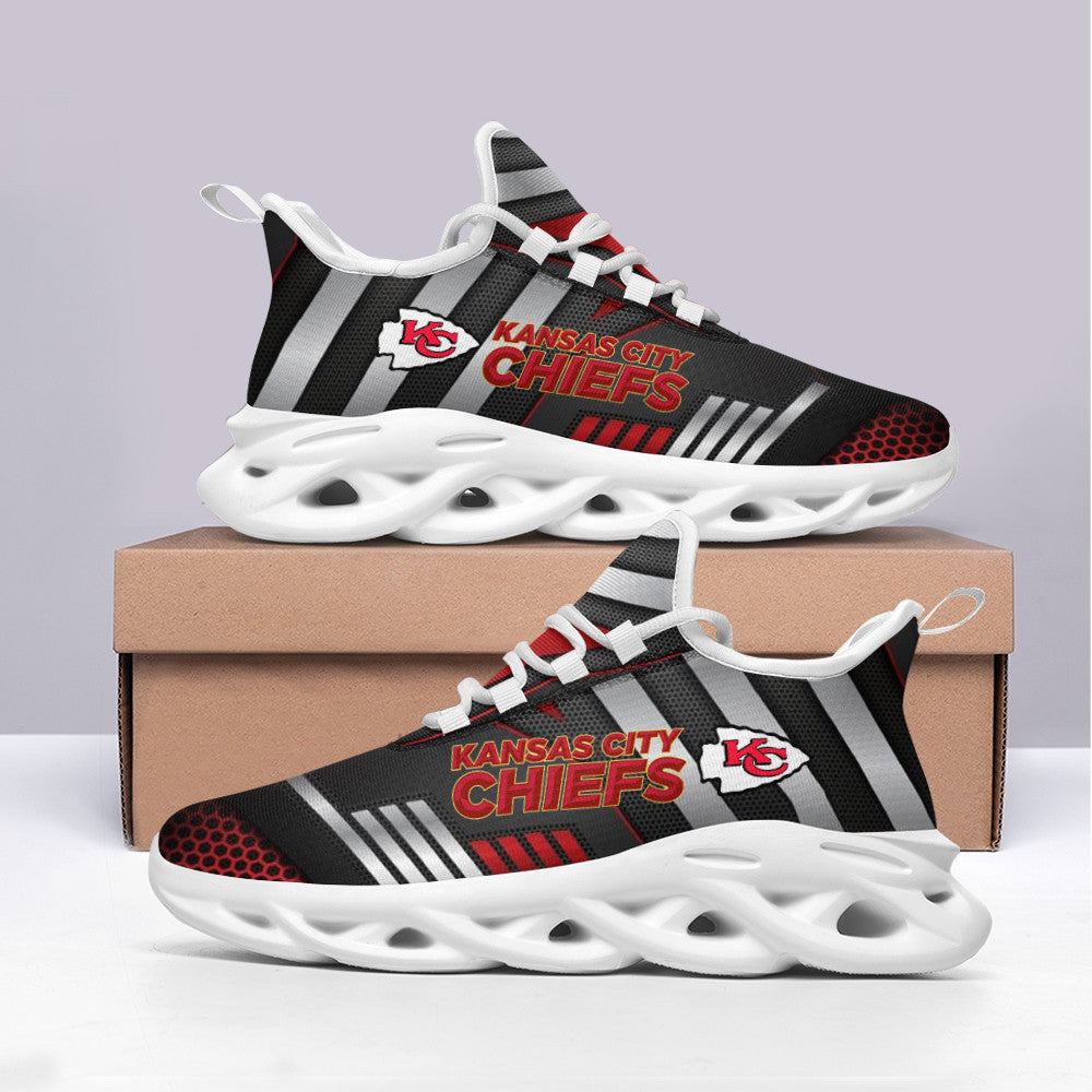 Kansas City Chiefs NFL Max Soul Shoes Sneakers for Men And Women – NFL Football Fan Shoes, Team Sneakers