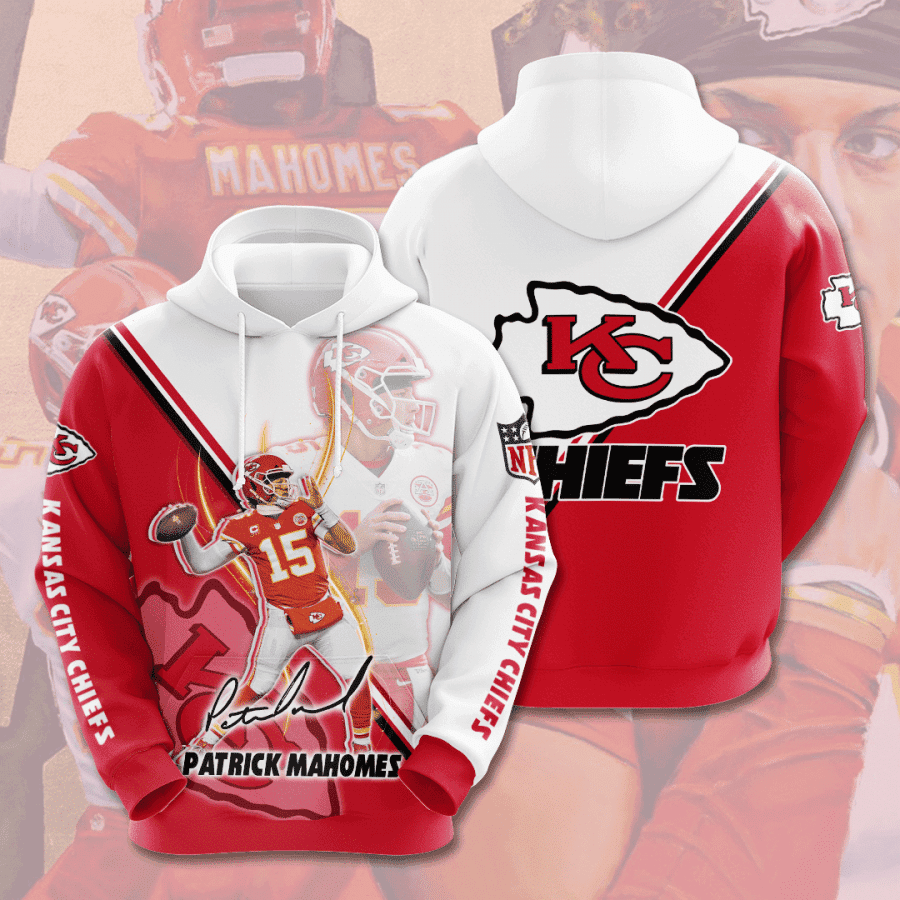Kansas City Chiefs Patric Mahomes 3D All Over Print Hoodie & Zip Hoodie