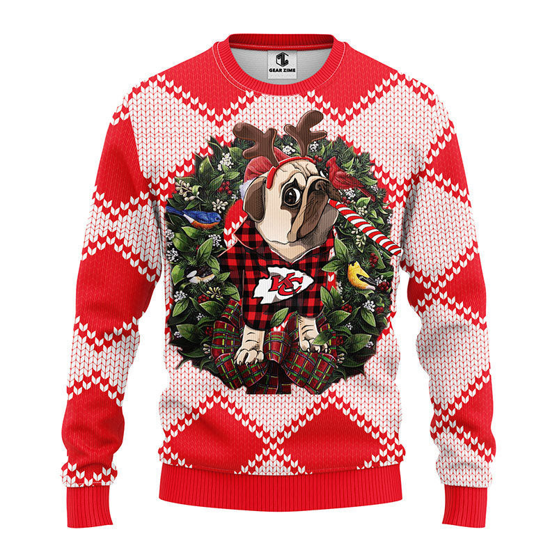 Kansas City Chiefs Pub Dog Ugly Christmas Sweater,