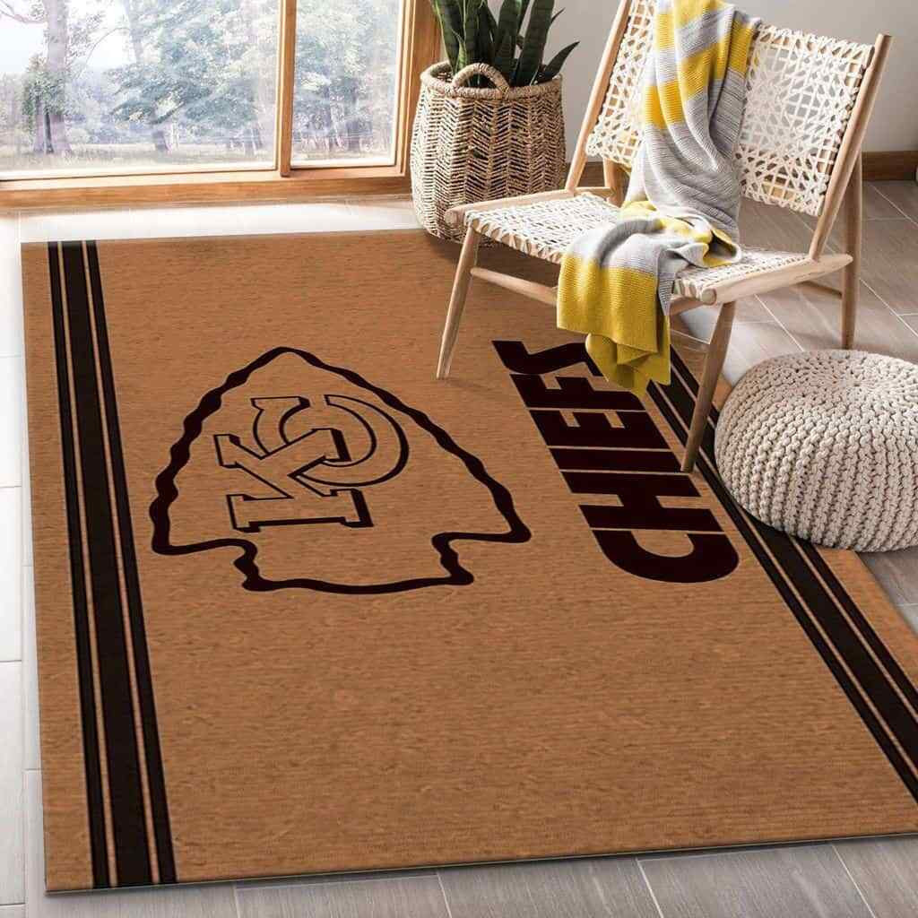 Kansas City Chiefs Rectangle Area Rug – Full Print Carpet For Living Room & Bedroom Home Decor