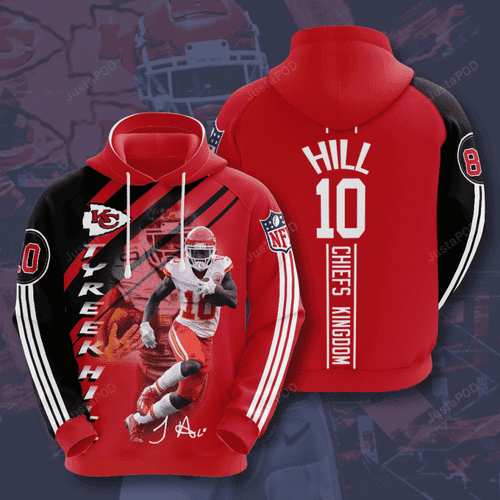 Kansas City Chiefs Tyreek Hill 3D All Over Print Hoodie & Zip Hoodie