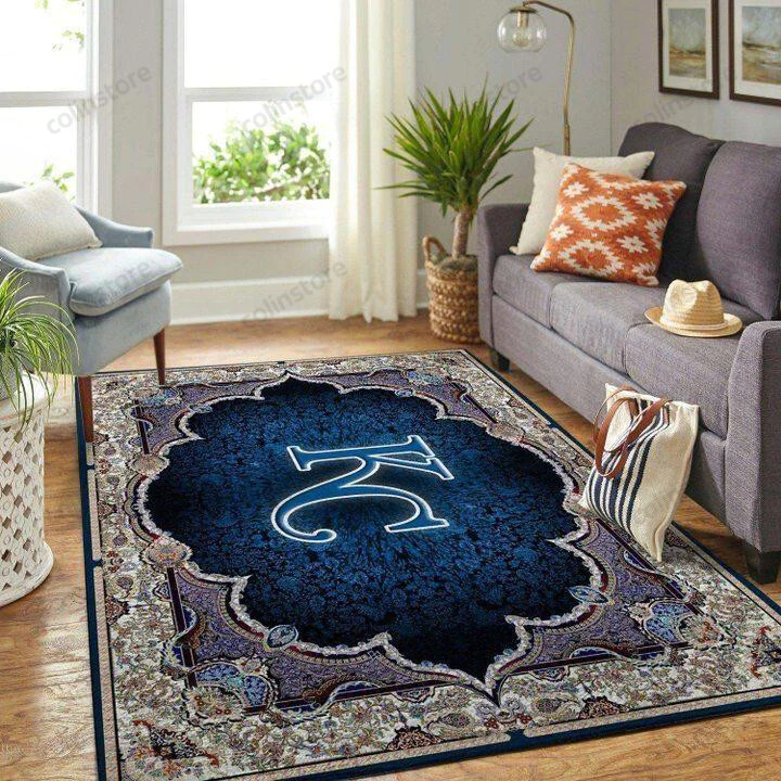 Kansas City Royals Baseball Rectangle Area Rug – Full Print Carpet For Living Room & Bedroom Home Decor