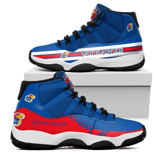 Kansas Jayhawks JD13 Sneakers Shoes for Men & Women | Custom Fan Gift