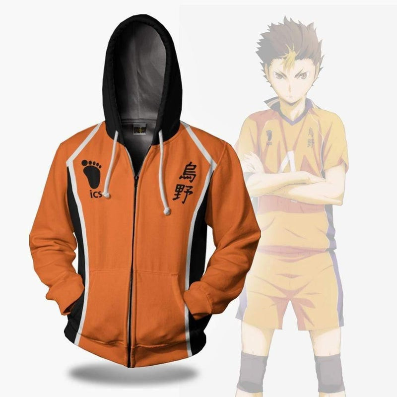 Karasuno Libero Uniform Haikyuu 3D All Over Print Hoodie & Zip Hoodie
