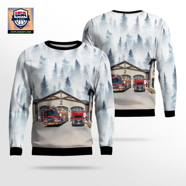 Katy Texas Katy Fire Department Christmas Sweater 3D