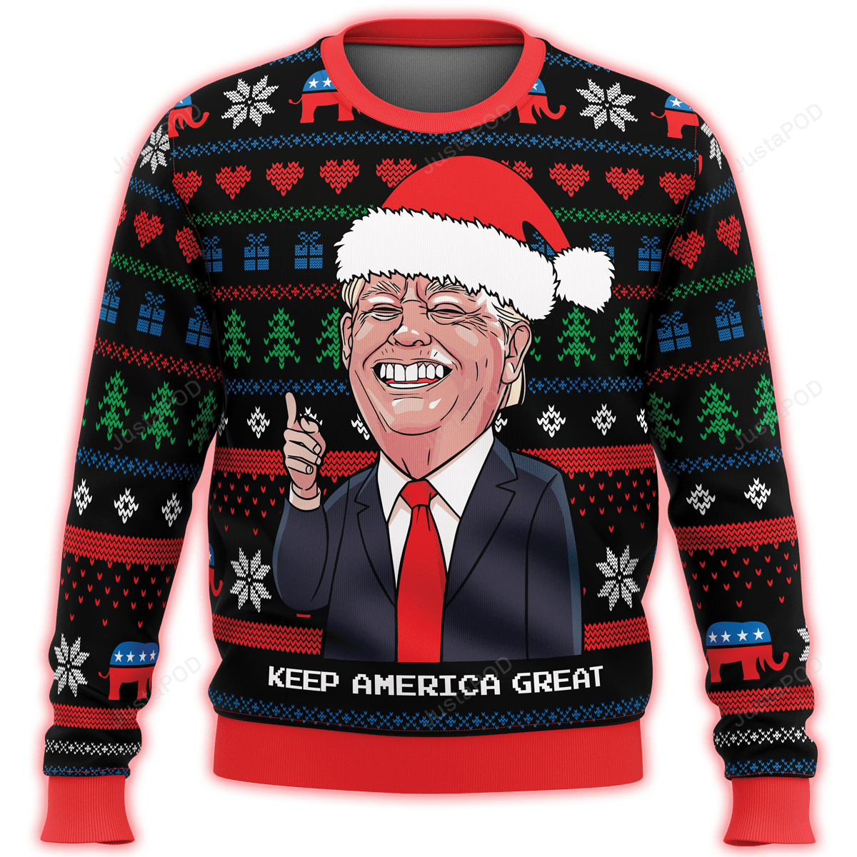 Keep America Great Premium Ugly Christmas Sweater, Perfect Holiday Gift
