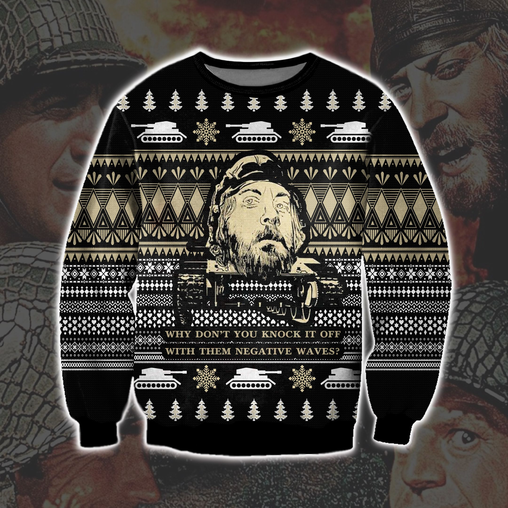 Kelly'S Heroes 3D Print Ugly Christmas Sweater
