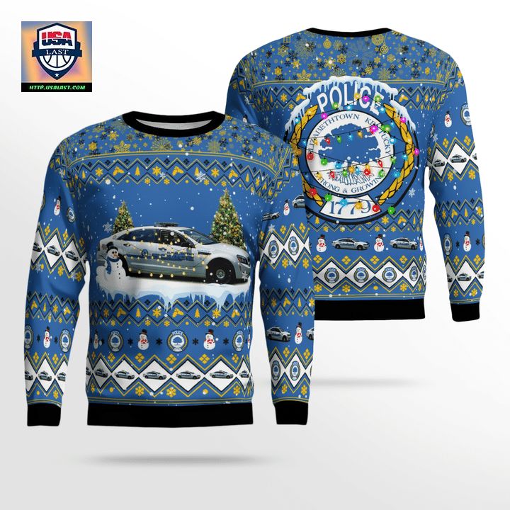 Kentucky Elizabethtown Police Department Christmas AOP Sweater