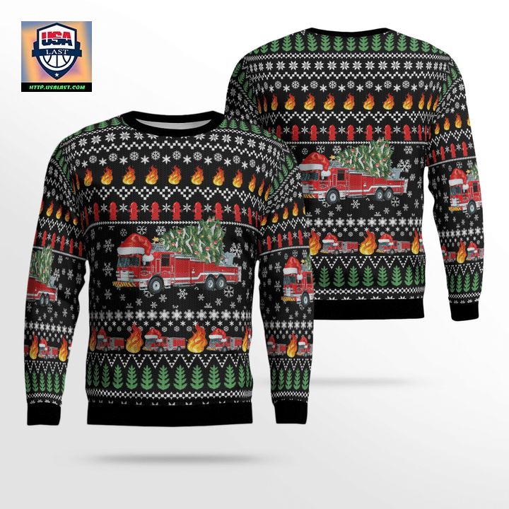 Kentucky Lexington Fire Department Christmas Sweater 3D