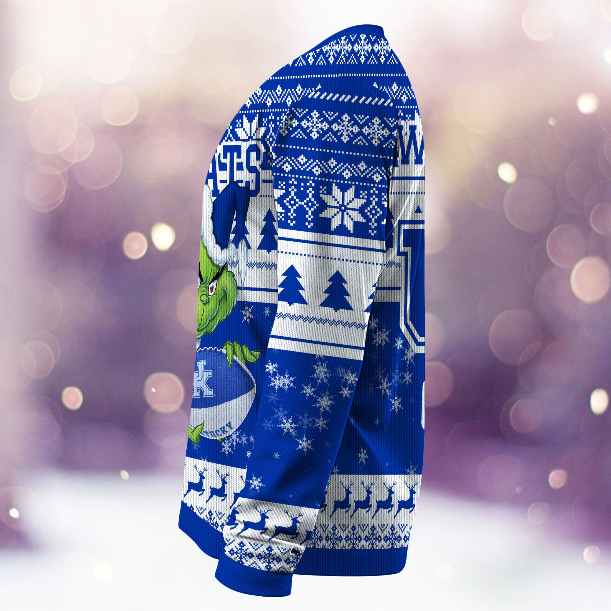 Kentucky Wildcats Grinch Ugly Christmas Sweater, - Image 4