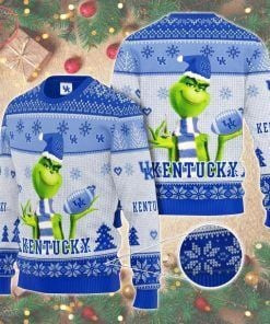 Kentucky Wildcats The Grinch Ugly Christmas Sweater, Perfect Holiday Gift