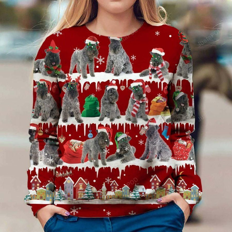 Kerry Blue Terrier Ugly Christmas Sweater, Perfect Holiday Gift