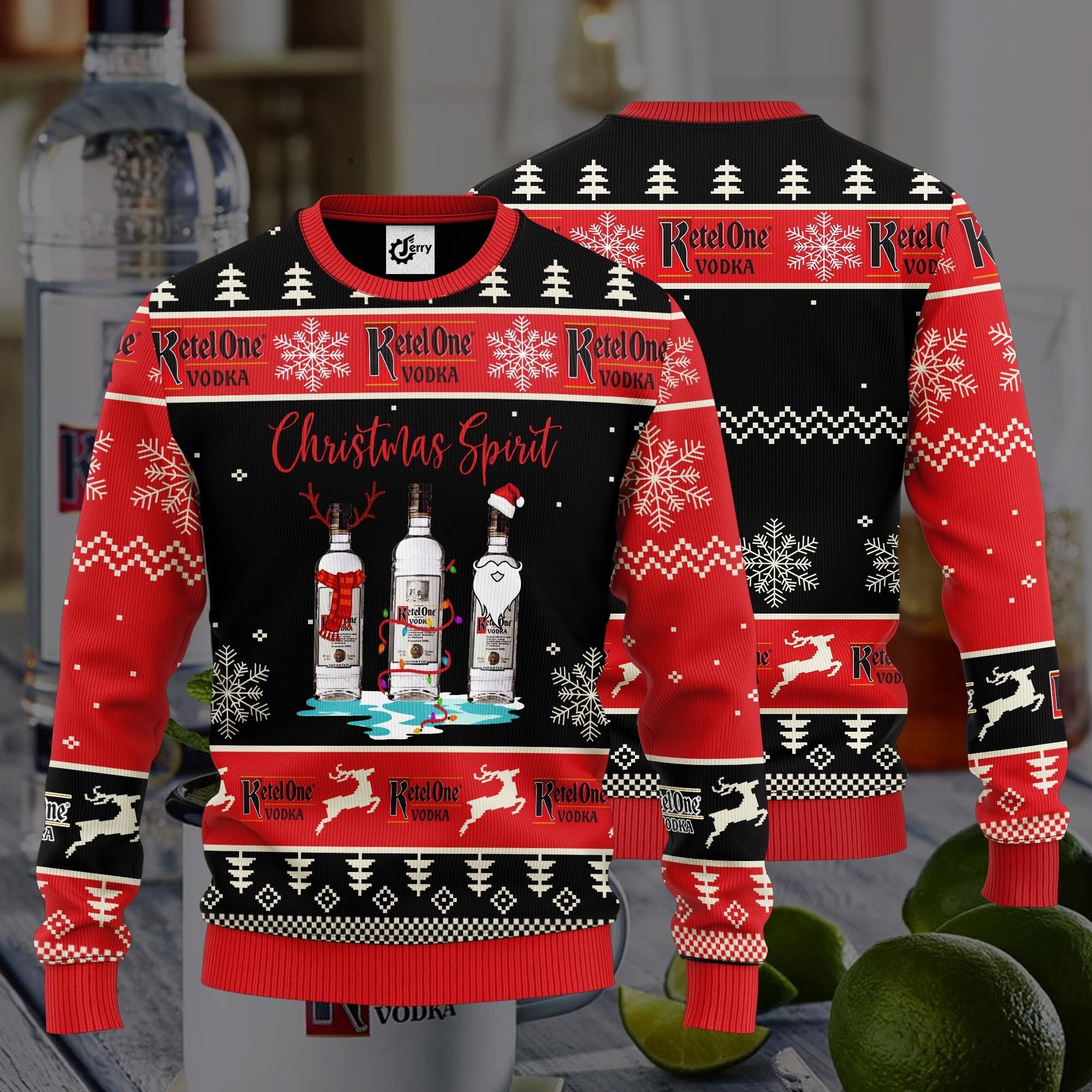 Ketel One Christmas Spirit Ugly Christmas Sweater