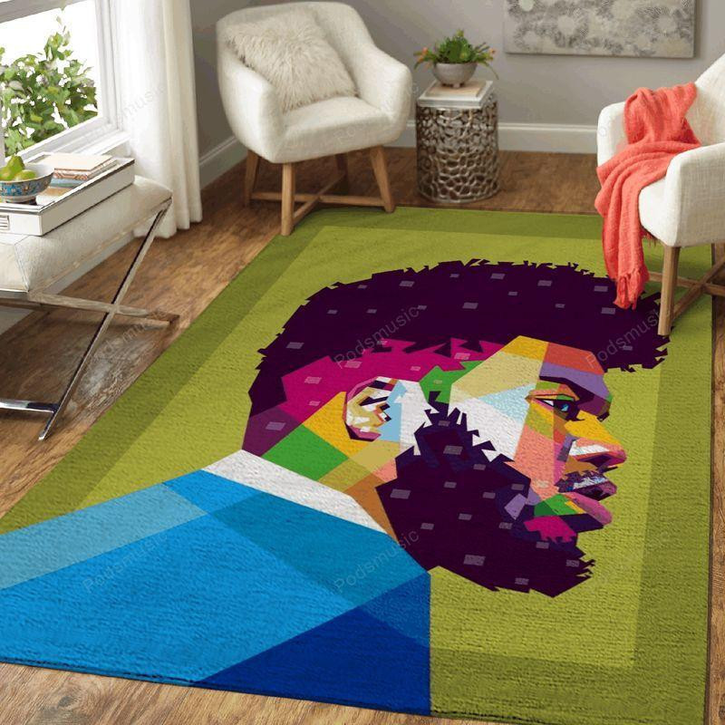 Khalid Music Art Rectangle Area Rug – Full Print Carpet For Living Room & Bedroom Home Decor