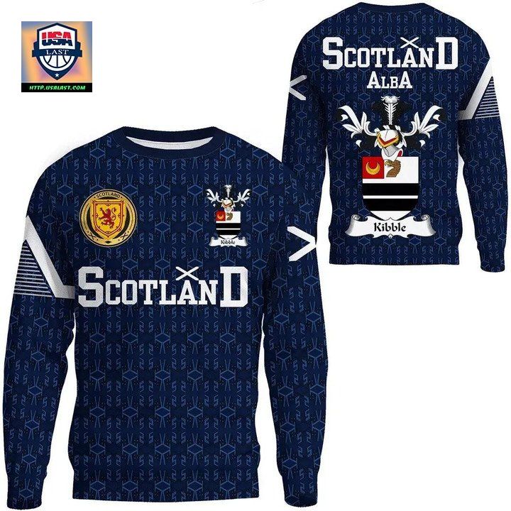 Kibble Family Crest Sweater Scottish Home 1991 Style 