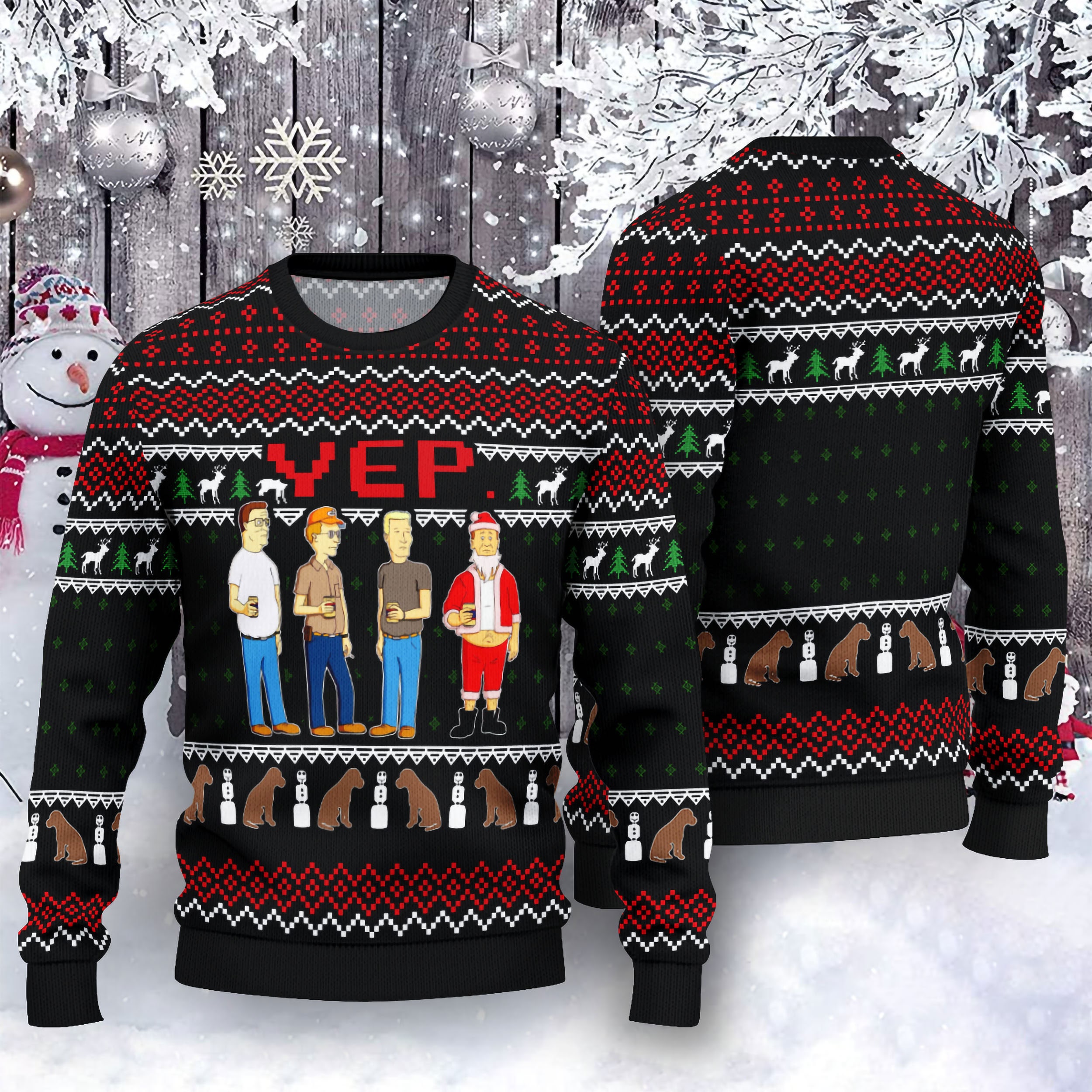 King Of Hill Ugly Christmas Sweater